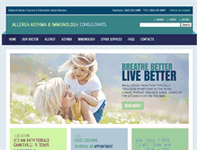 Tablet Screenshot of gainesvilleallergy.com
